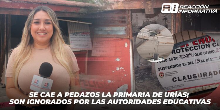 Se cae a pedazos la primaria de Urías; son ignorados por las autoridades educativas