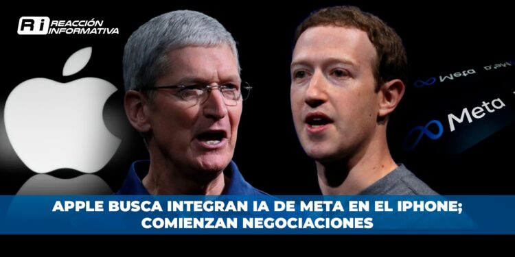 Apple busca integran IA de Meta en el iPhone; comienzan negociaciones