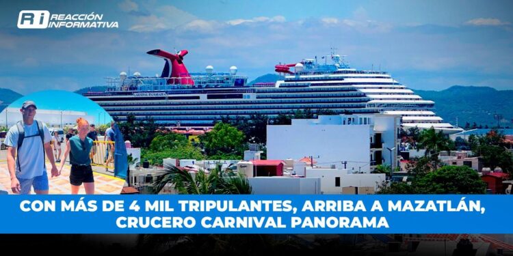 Con más de 4 mil tripulantes, arriba a Mazatlán, crucero Carnival Panorama
