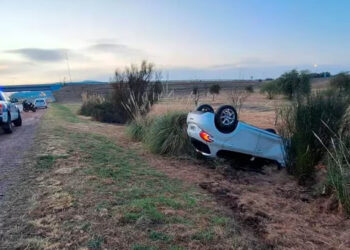 Un futbolista de Godoy Cruz sufrió un impactante accidente al volcar con su vehículo luego del partido ante Rosario Central