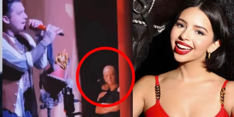 Ángela Aguilar acompañó a Christian Nodal en concierto del Auditorio Nacional, pero estaba escondida