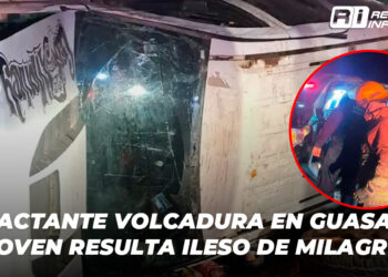 Impactante volcadura en Guasave: Joven resulta ileso de milagro