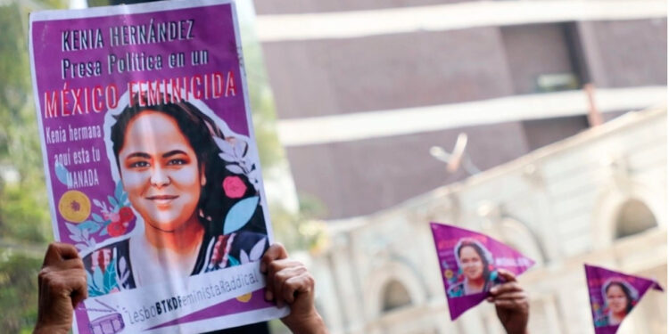 Insiste ONU en liberar a activista Kenia Hernández en México