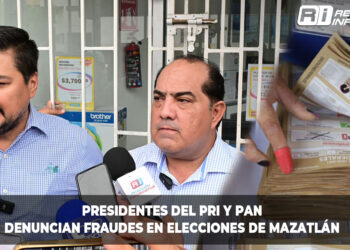 PRI y PAN denuncia fraude en elecciones para la alcaldía de Mazatlán