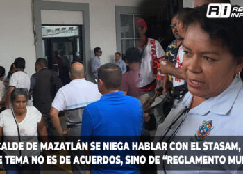 Alcalde de Mazatlán se niega hablar con el STASAM, dice que ese tema no es de acuerdos, sino de “reglamento municipal”