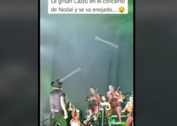 Le gritan “Cazzu” a Christian Nodal en pleno concierto y fanáticos aseguran que se va enojado