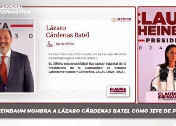 Claudia Sheinbaum nombra a Lázaro Cárdenas Batel como Jefe de Presidencia