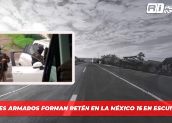 Civiles armados forman retén en la México 15 en Escuinapa