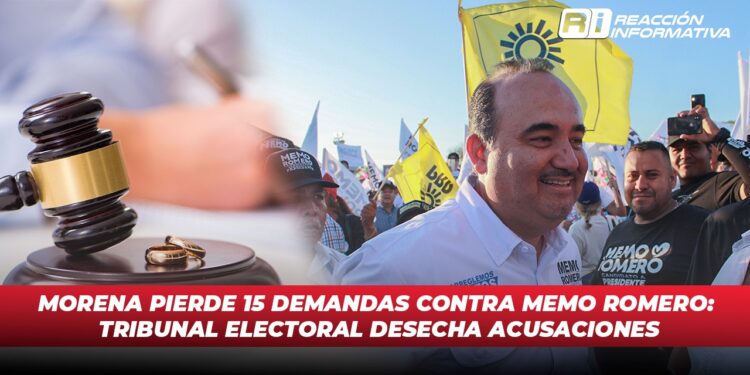 Morena pierde 15 demandas contra Memo Romero: Tribunal Electoral Desecha acusaciones