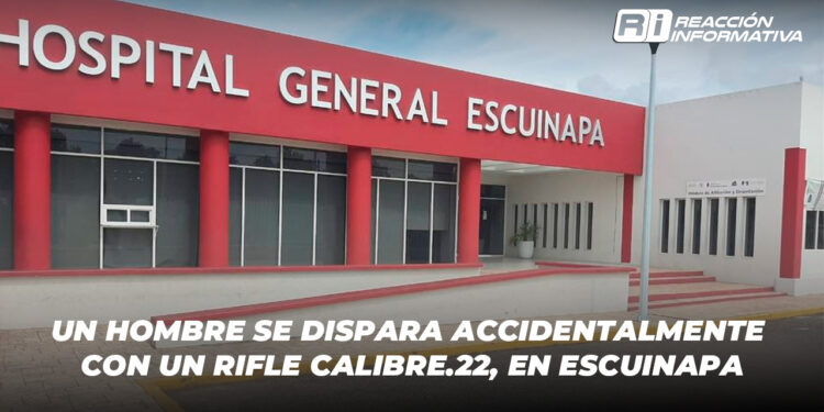 Un hombre se dispara accidentalmente con un rifle calibre.22, en Escuinapa