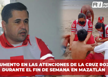 Aumento en las atenciones de la cruz roja durante el fin de semana en Mazatlán