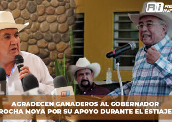 Agradecen ganaderos al gobernador Rocha Moya por su apoyo durante el estiaje.