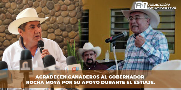 Agradecen ganaderos al gobernador Rocha Moya por su apoyo durante el estiaje.