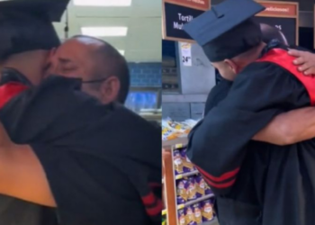 Joven hace llorar a todo TikTok tras visitar a su papá en su trabajo, ¡no lo pudo acompañar en su graduación!: VIDEO