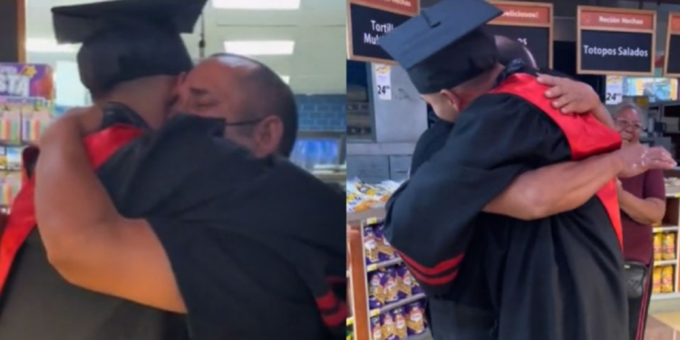 Joven hace llorar a todo TikTok tras visitar a su papá en su trabajo, ¡no lo pudo acompañar en su graduación!: VIDEO