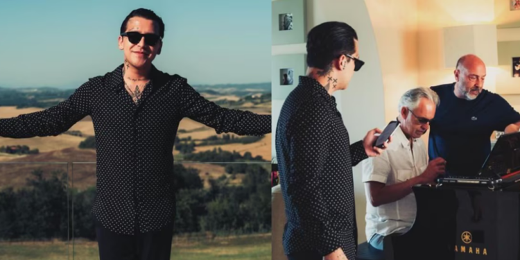 Christian Nodal asegura que Andrea Bocelli es fan de su música: ” ya había escuchado de mí”