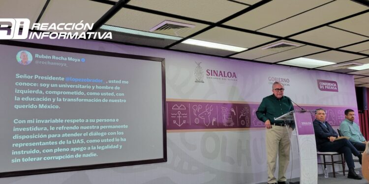 Gobernador dispuesto a sostener diálogo con autoridades de la UAS