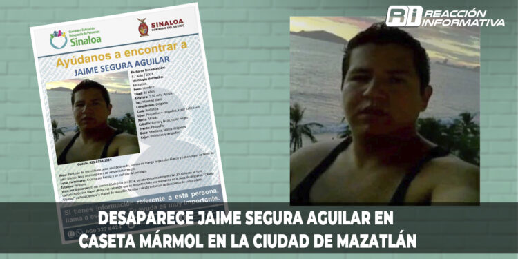Ayúdanos a localizar a Jaime Segura Aguilar; fue visto por última vez la caseta Mármol