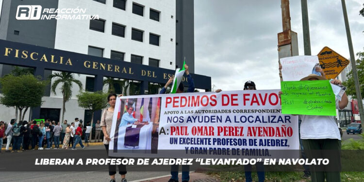 Liberan a profesor de ajedrez “levantado” en Navolato