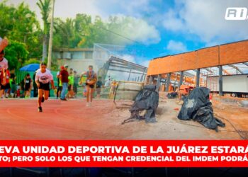 Solo los que tengan credencial del IMDEM podrán usar la nueva Unidad Deportiva de la Juárez