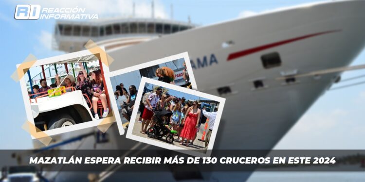 Mazatlán espera recibir más de 130 cruceros en este 2024
