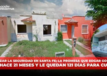 Reforzar la seguridad en Santa Fe; la promesa que Edgar González hizo hace 21 meses y le quedan 121 días para cumplir