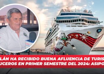 Mazatlán ha recibido buena afluencia de turismo de Cruceros en primer semestre del 2024: ASIPONA