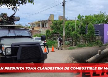Detectan presunta toma clandestina de combustible en Mazatlán