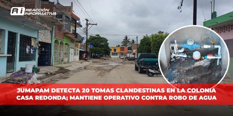 JUMAPAM detecta 20 tomas clandestinas en la colonia Casa Redonda en Mazatlán; mantiene operativo contra robo de agua