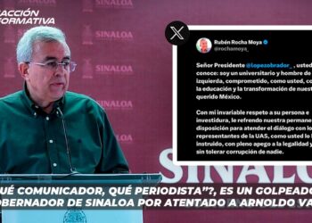 ¿“Qué comunicador, qué periodista”?, es un golpeador “: Gobernador de Sinaloa por atentado a Arnoldo Valle