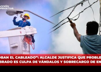 “Se roban el cableado”: Alcalde justifica que problema de alumbrado es culpa de vándalos y sobrecargo de energía