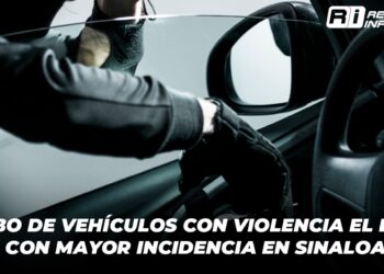 El Robo de vehículos con violencia el delito con mayor incidencia en Sinaloa