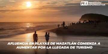 Afluencia en playas de Mazatlán comienza a aumentar por la llegada de turismo