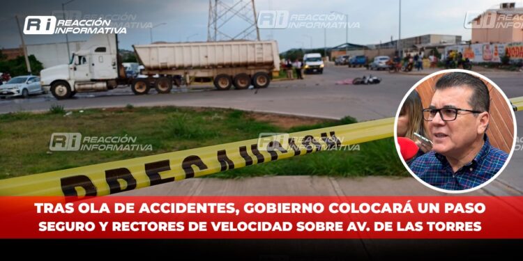 Tras ola de accidentes, Gobierno colocará un paso seguro y rectores de velocidad sobre Av. De Las Torres