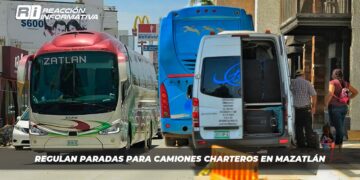 Regulan paradas para camiones charteros en Mazatlán