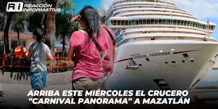 Arriba este miércoles el crucero “Carnival Panorama” a Mazatlán