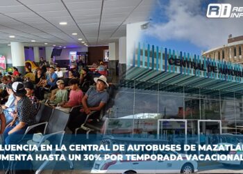 Afluencia en la Central de Autobuses de Mazatlán aumenta hasta un 30% por temporada vacacional