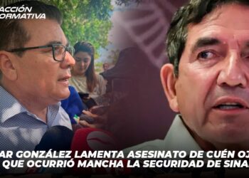 Edgar González lamenta asesinato de Cuén Ojeda, “lo que ocurrió mancha la seguridad de Sinaloa”