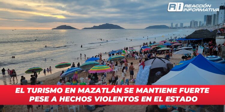 El turismo en Mazatlán se mantiene fuerte pese a hechos violentos en el estado