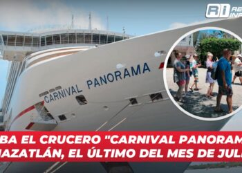 Arriba el crucero “Carnival Panorama” a Mazatlán, el último del mes de julio