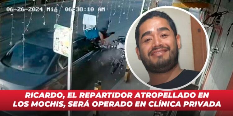 Ricardo el repartidor atropellado en Los Mochis, será operado en clínica privada
