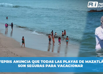 COFEPRIS anuncia que todas las playas de Mazatlán son seguras para vacacionar