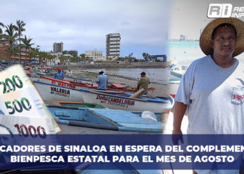 Pescadores de Sinaloa en espera del complemento Bienpesca estatal para el mes de Agosto