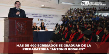 Más de 400 egresados se gradúan de la Preparatoria “Antonio Rosales”