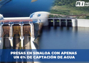 Presas en Sinaloa con apenas un 6% de captación de agua