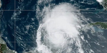 ‘Beryl’ saldría de Yucatán al Golfo de México cerca de las 16:00 h