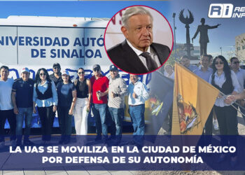 La UAS se moviliza en la Ciudad de México por defensa de su autonomía