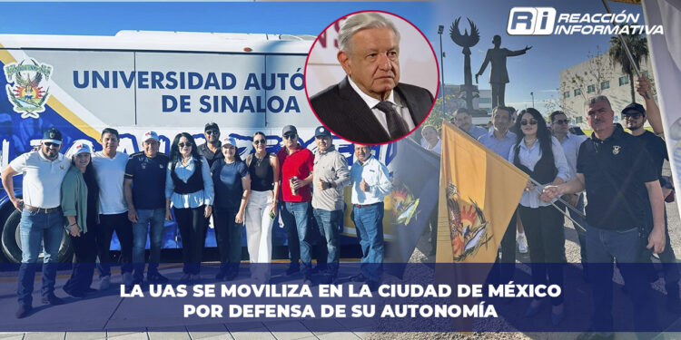 La UAS se moviliza en la Ciudad de México por defensa de su autonomía