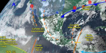 Se esperan lluvias en casi todo el país por el monzón mexicano y onda tropical 12