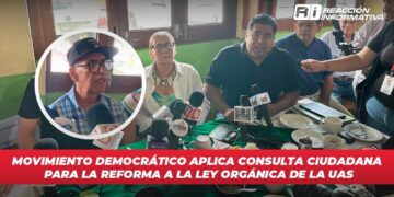 Movimiento Democrático aplica consulta Ciudadana para la Reforma a la Ley Orgánica de la UAS